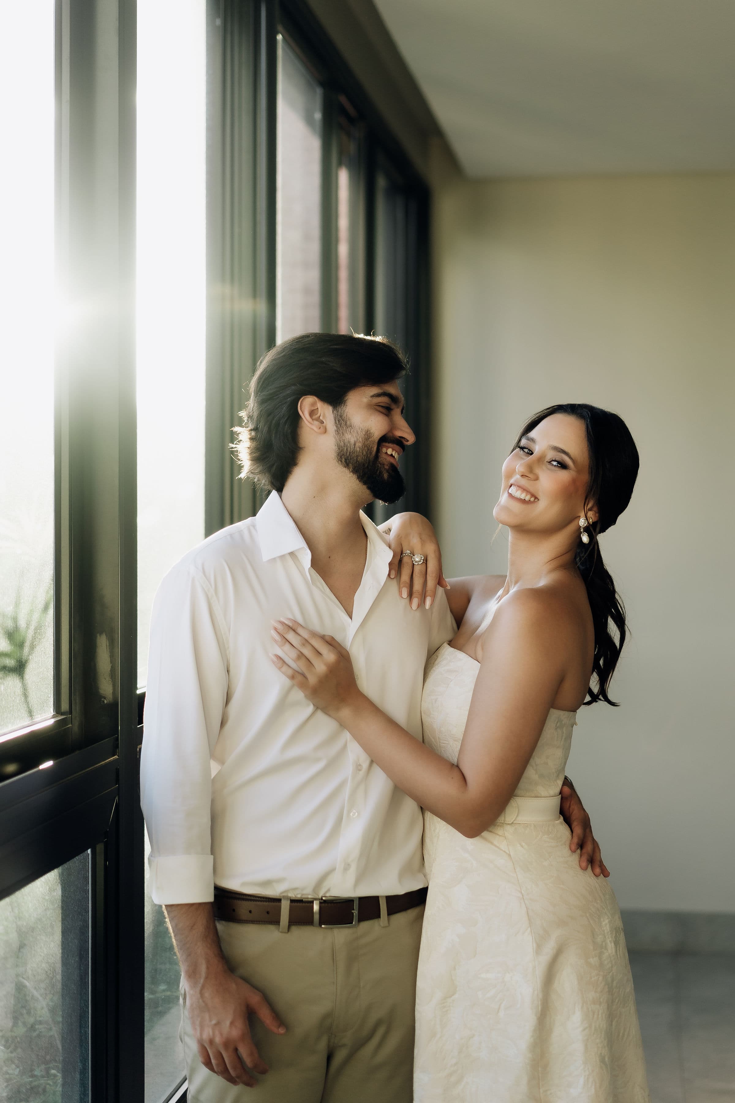 Bruna e Vinicius, os noivos